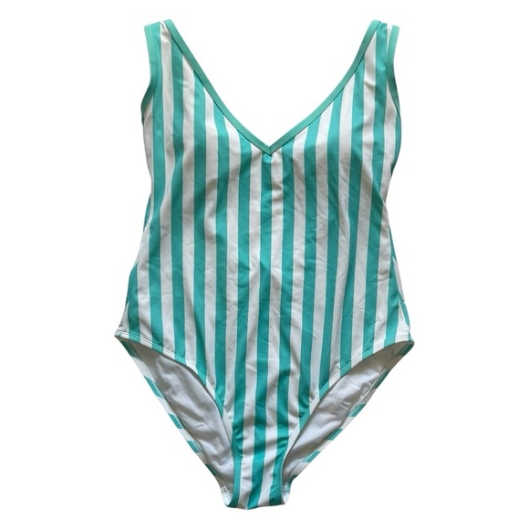 KONA SOL Women’s Striped One-Piece Swimsuit,‎ XL - Picture 1 of 9